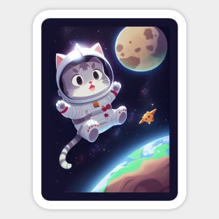 Astro Cat III Sticker